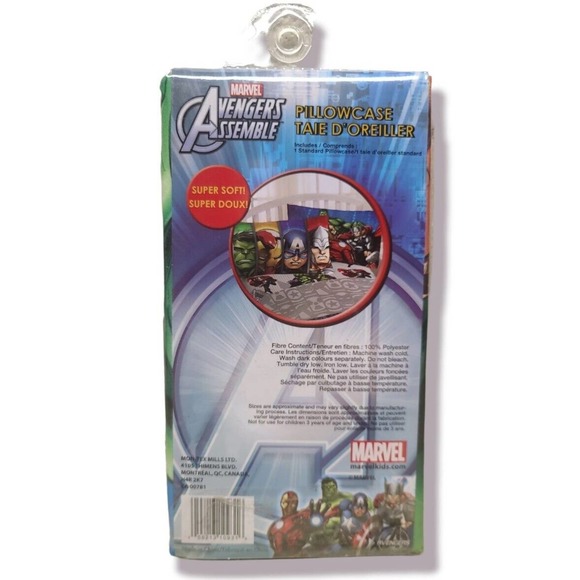 Marvel Avengers Assemble Microfiber Pillowcase 1 new sealed - Picture 2 of 3